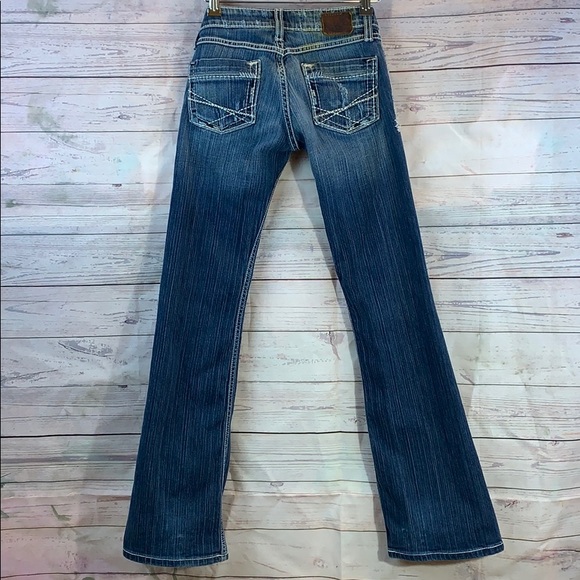 BKE Madison Flare Jeans Distressed Size 24 - Picture 4 of 8